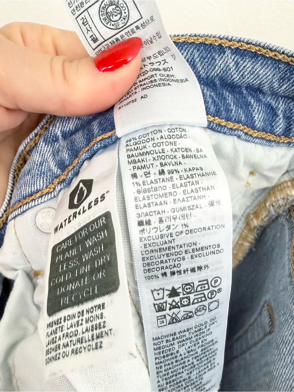 Levi’s 501 Original Straight Light Wash Jeans 31x30 - Picture 6 of 7